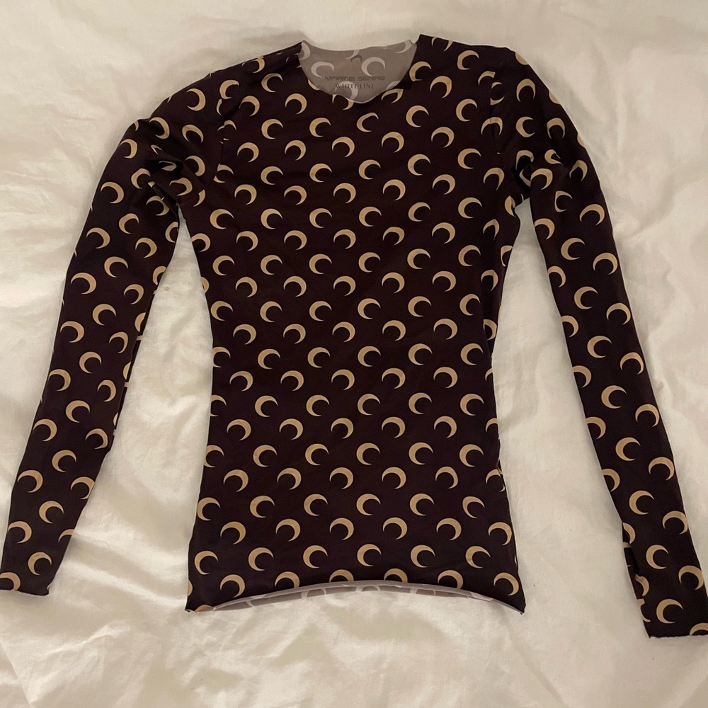 Marine serre maroon moon second skin